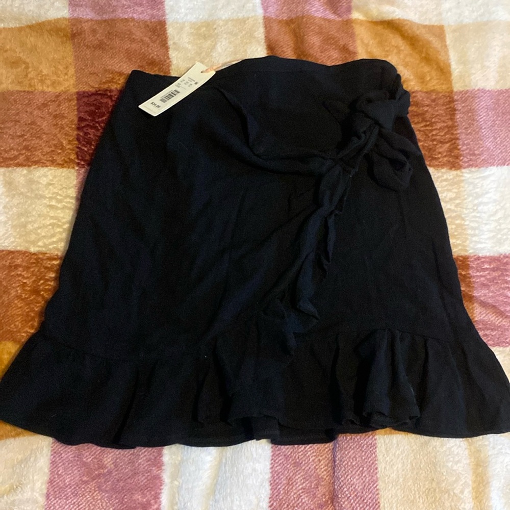 Black short skirt